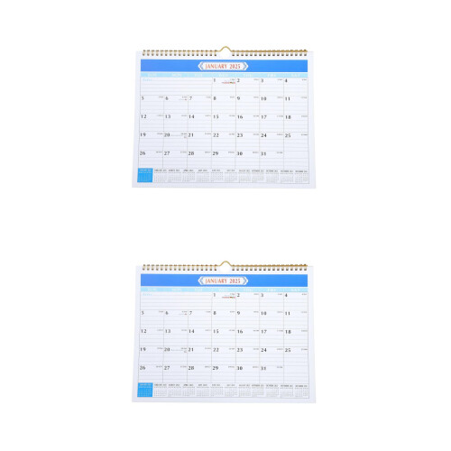 2Pcs Calendário De Parede Planejador De Agenda 1