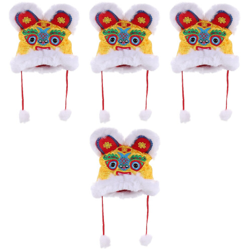 4Pcs Chapéu De Chinês Crianças Festival 2