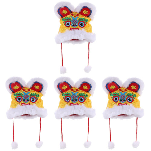 4Pcs Chapéu De Chinês Crianças Festival 1