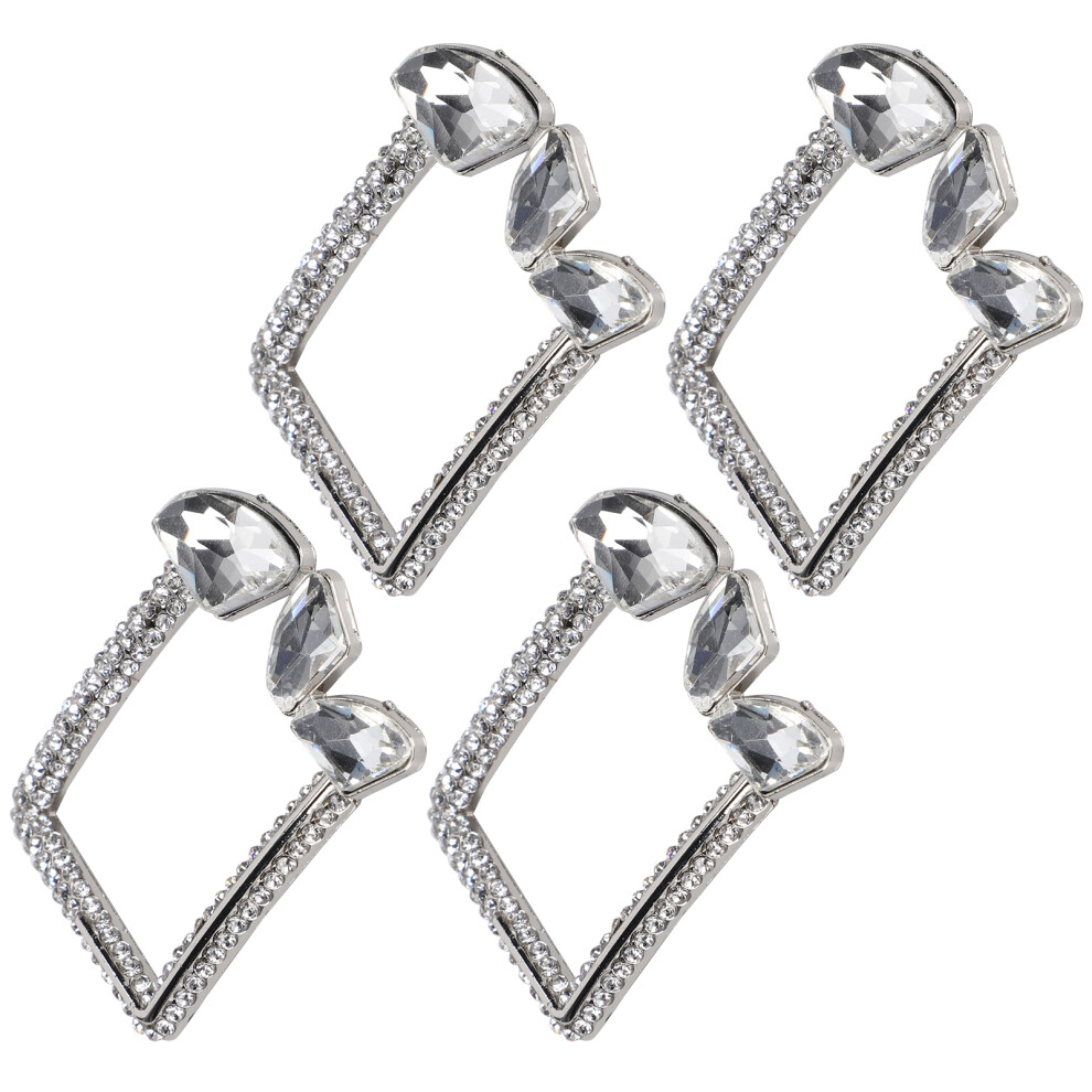 4Pcs Diamond Pearl Shoe Clips Ornament Alloy Jewelry Craft Supplies-image-OPC-PMVDYXN-NEW