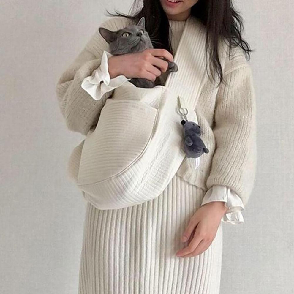 Pet Carry Bag Dog Cat Sling Carrier Canvas Small/Large Up to 6.5kg-image-OPC-PMVDZ2Q-NEW