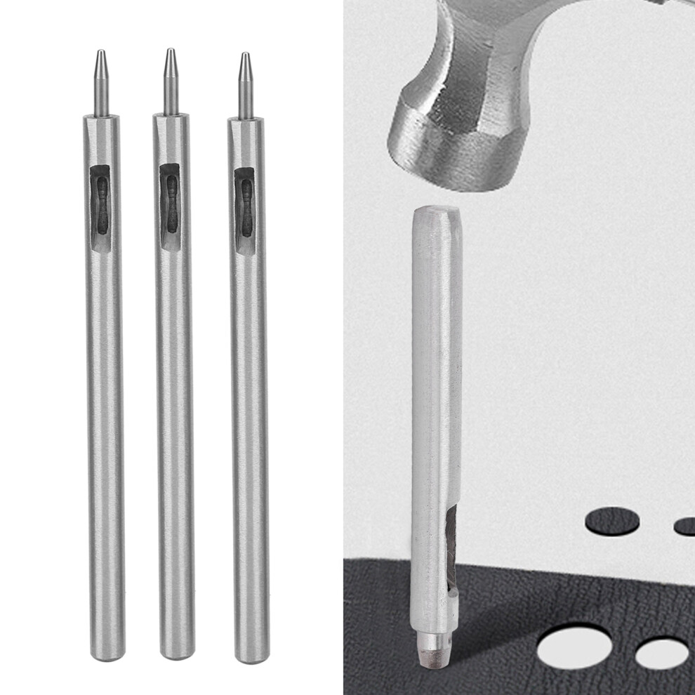 3Pcs Alloy Steel Round Hole Puncher Leather Craft Cutter 0.8Mm 8761359746033