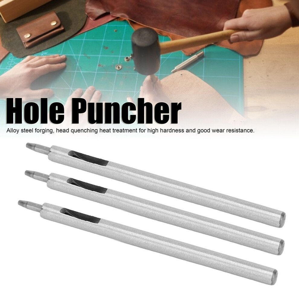 3Pcs Alloy Steel Round Hole Puncher Leather Craft Tool 1.5Mm Diameter 8481359746160