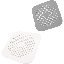Ralo multifuncional com coletor de cabelo, feito de borracha termoplástica, com ventosas potentes para pia de cozinha e banheiro.