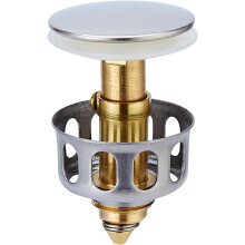 Bouchon de lavabo avec système anti-obstruction, joint en silicone épais pour une étanchéité parfaite, matériau durable pour une longue durée