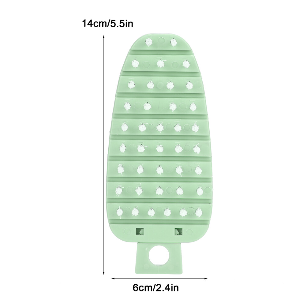 Kitchen Carrot Shape Vegetable Brush Green Scrubber for Potatoes & Fruits-image-OPC-PMVF2QS-NEW