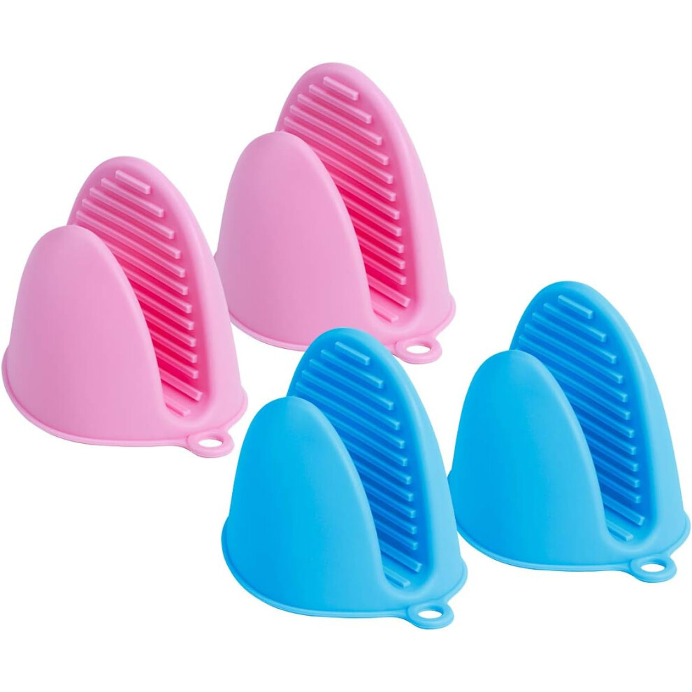 Protective Mini Oven Gloves, Heat Resistant Silicone Cooking Mitts For Kitchen, Antiskid Design Ensures A Firm Grip, Multipurpose Use In Oven Or On Gr-image-OPC-PMVF2V2-NEW