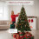 Living And Home 7FT/ 210cm Green Artificial Christmas Tree with Metal Stand 3