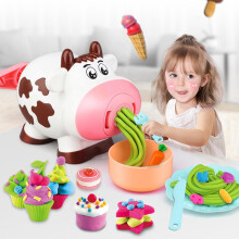 Kinder DIY Knete-Set mit Werkzeugen und buntem Ton, wiederverwendbares Nudel-Party-Spielzeug