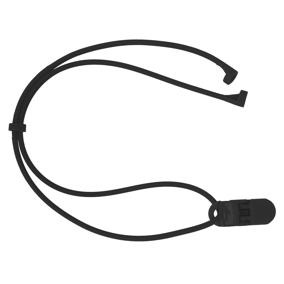 Silicone Black Hearing Aid Anti-Loss Lanyard for Children, 30cm