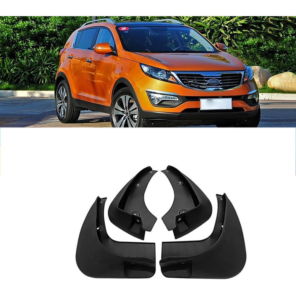 Car Mud Flaps 4 Pcs For Kia Sportage R 2011-2016 Front And Rear Waterproof Splash Fender Winter Sediment Protection 9339159088272