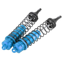 2 Stück Aluminium-Hinterstoßdämpfer für 1/10 RC-Auto, Blau, 140 mm