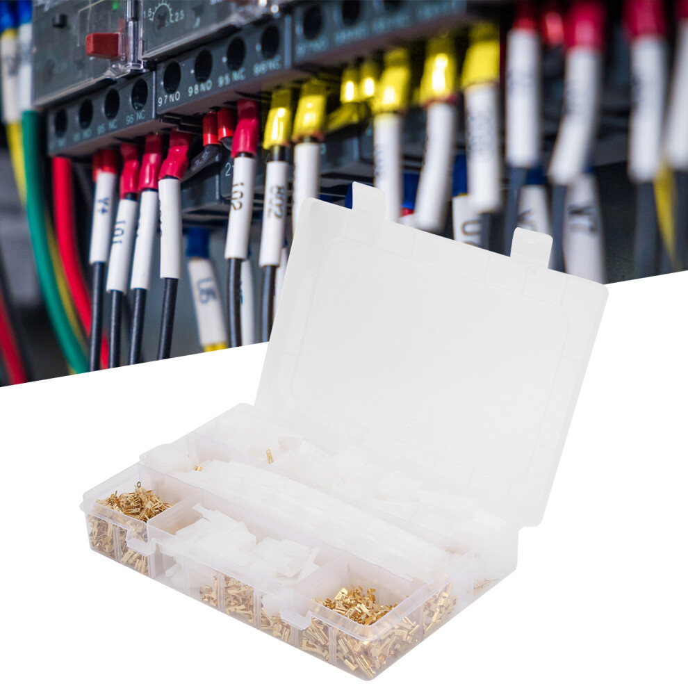 580Pcs Circuit Terminal Connector Housing 2.8Mm 2-9Pin Plastic Brass 8201359756811