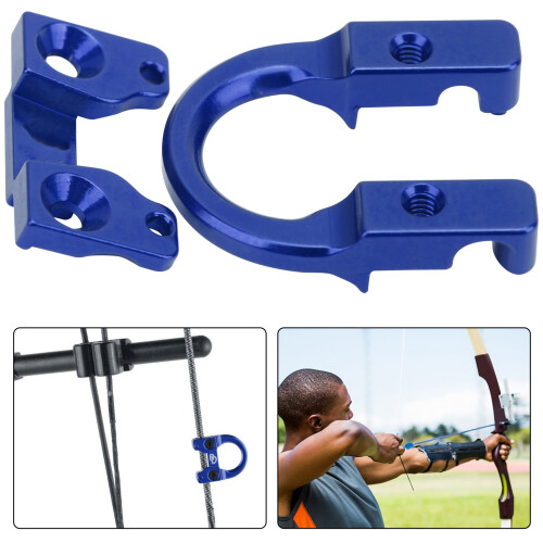 Aluminum Alloy D Loop Ring for Compound Bow – Blue, 5g, Slim Design