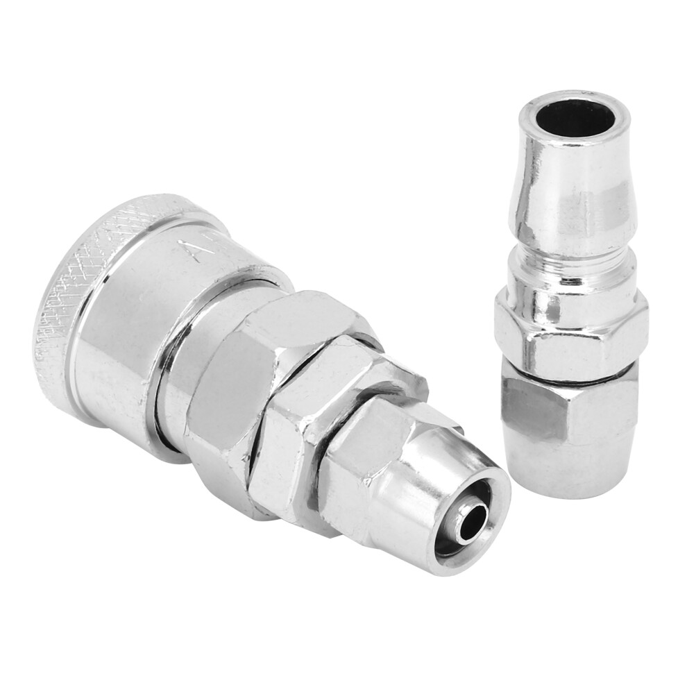 2Pcs Alloy Steel Self-Locking Pneumatic Quick Connectors 20Sp+20Pp 3501359758712