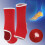 Red Nylon Breathable Ankle Brace Support for Boxing, Pair 8