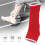 Red Nylon Breathable Ankle Brace Support for Boxing, Pair 9