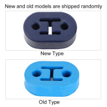4 Stück Blau Silikon Auspuffhalter – Universell 12mm, 73mm Länge