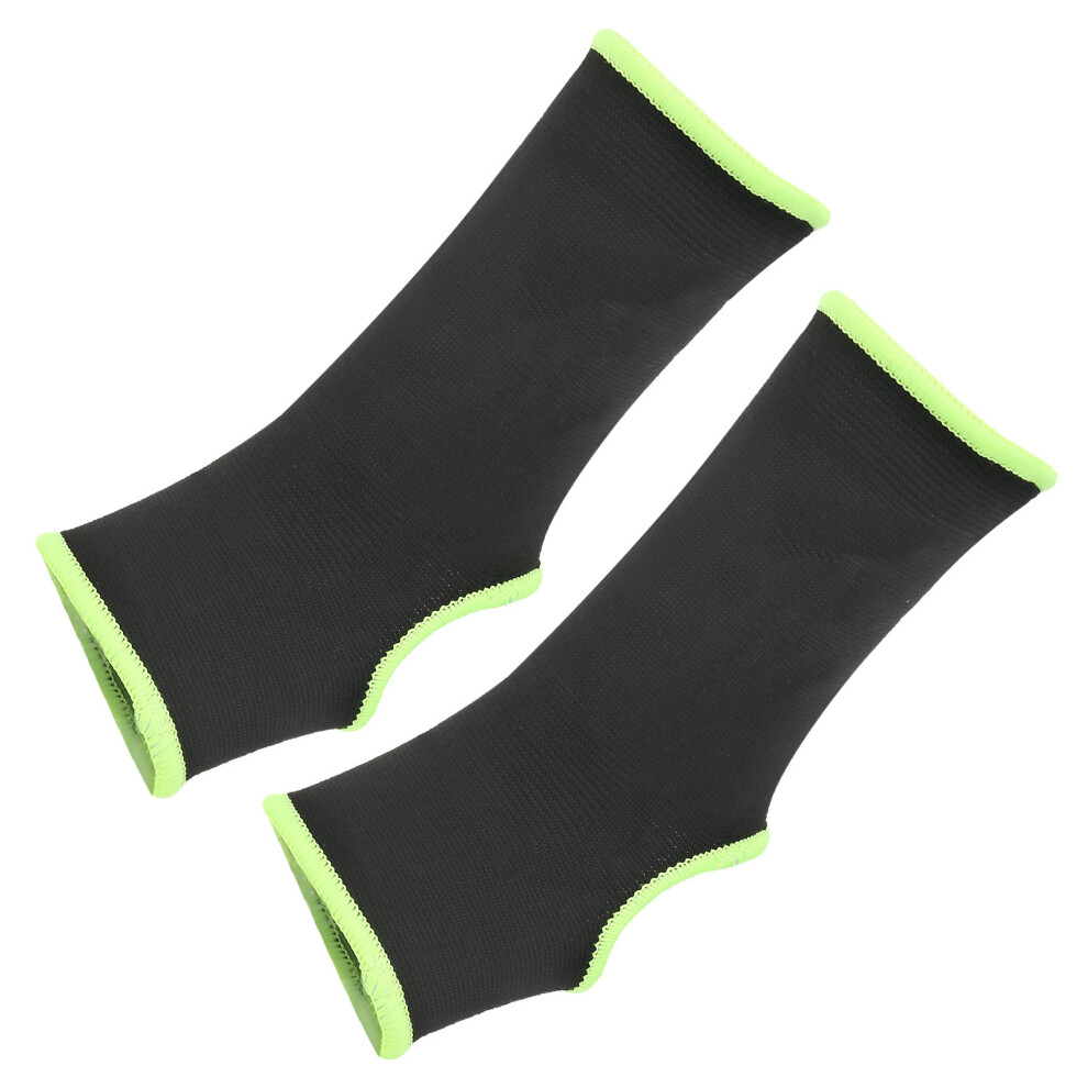 Black Ankle Support Brace For Sprain Relief Breathable Nylon Sleeve S