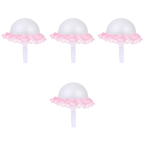 4 Sets Blumenstraußgriffe Mit Spitze 2