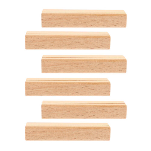 12 Platzkartenhalter Holz Tischnummernständer Retro
