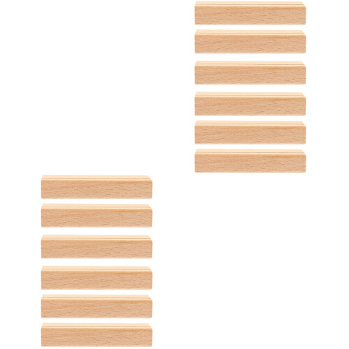 12 Platzkartenhalter Holz Tischnummernständer Retro 2