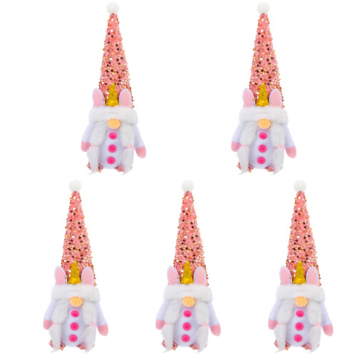 5Stk Valentines Gnome Einhorn 1