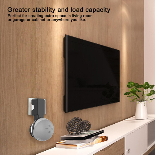 Wall Mount Hanger for Echo Dot 4th Gen, Black, 18x10.5x6cm 2