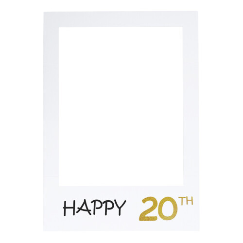 2Stk Happy 20Th Selbermach Papier Bilderrahmen Für