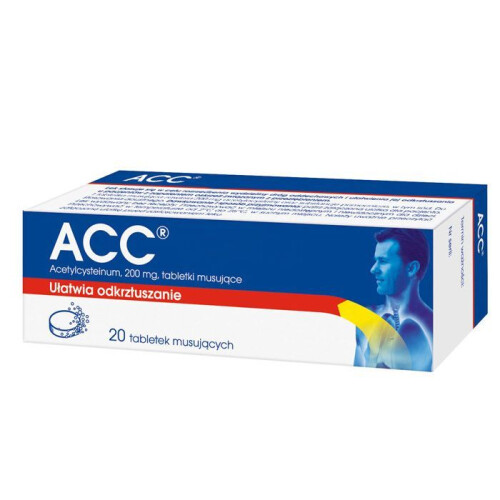 ACC Optima 20x effervescent tabs Cold Flu Respiratory