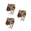 45Stk Khaki Holzstück Party Holzdekor Mit Hohlem Design 11