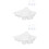 2St Wit Mesh Toys Hammock Speelgoed Opbergen in 5