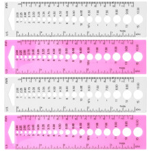 12St Breinaald Meetinstrument Plastic Rulers Voor Handwerk En