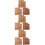 9Sets Retro Briefpapier Set Met Chocolade Kraft Enveloppen 9