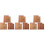 9Sets Retro Briefpapier Set Met Chocolade Kraft Enveloppen 5