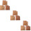 9Sets Retro Briefpapier Set Met Chocolade Kraft Enveloppen 10