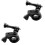 2St Duurzame Zwarte ABS Camera Houder Met Verstelbare 3