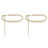 2 Imitatie Parels Ketting Taille Hanger Vrouwen Wit 2