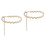 2 Imitatie Parels Ketting Taille Hanger Vrouwen Wit 4
