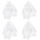 4 Bachelorette Sluier Wit Decoratie Bruiloftsfotografie 7