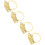 12 Goldfarbene Mit Strass In Kronenform 11