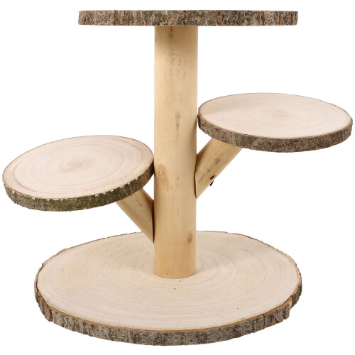2Stk Holz Cupcake 4 Stabiler Dessert Display Halter