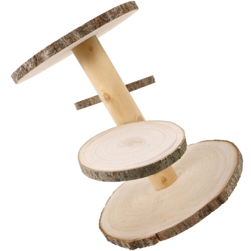 2Stk Holz Cupcake 4 Stabiler Dessert Display Halter 1