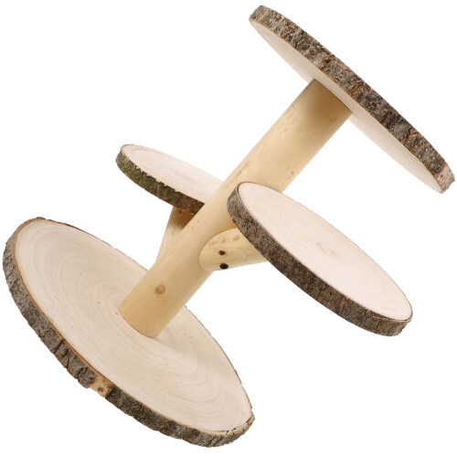 2Stk Holz Cupcake 4 Stabiler Dessert Display Halter 2