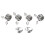 3Sets Zilveren Knitting Ring Met Creatieve Phoenix Voor DIY 1