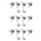 3Sets Zilveren Knitting Ring Met Creatieve Phoenix Voor DIY 8