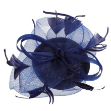 4Stk Damen Navy Fascinator Kopfschmuck Mesh Für Hochzeit Bankett