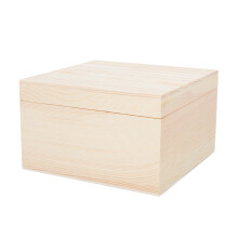 2Stk Beige Holzboxen Mit Deckel, Edle Schmuck- Und Aufbewahrung