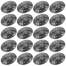 90Stk Schwarze Metallknöpfe Zum , Robust, Ideal Für Kleidung DIY