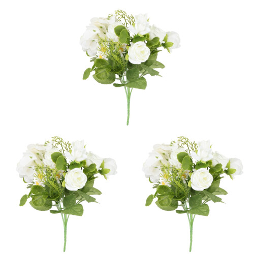 3Stk Künstlicher Blumenstrauß Romantische 2